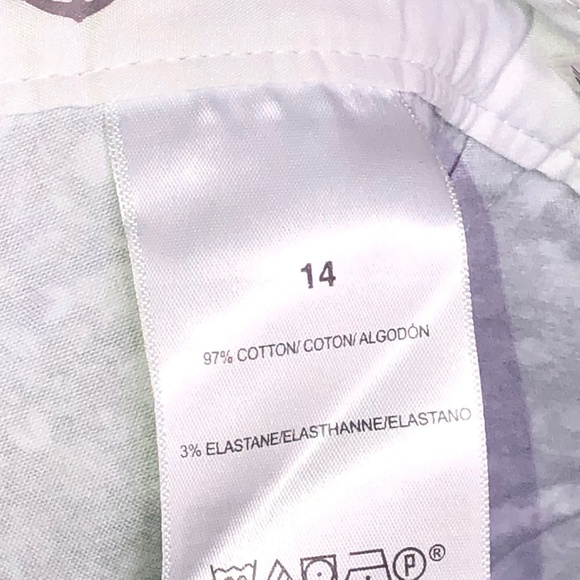 Women's DOCKERS Stretch Twill Navy Blue Lobster Print Short Skorts Size 14 - Picture 8 of 10